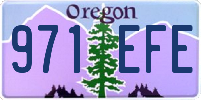 OR license plate 971EFE