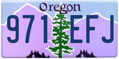OR license plate 971EFJ