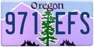 OR license plate 971EFS