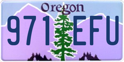 OR license plate 971EFU