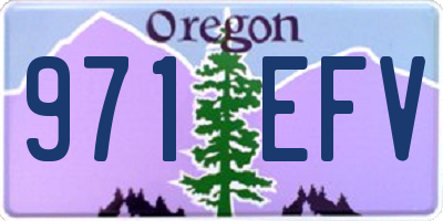 OR license plate 971EFV
