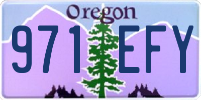 OR license plate 971EFY