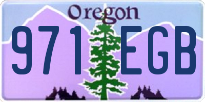 OR license plate 971EGB