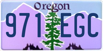 OR license plate 971EGC