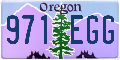 OR license plate 971EGG