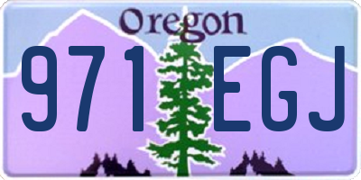 OR license plate 971EGJ