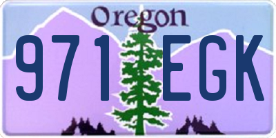 OR license plate 971EGK