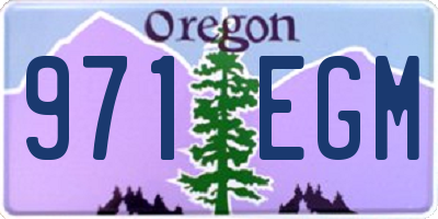 OR license plate 971EGM