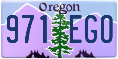 OR license plate 971EGO