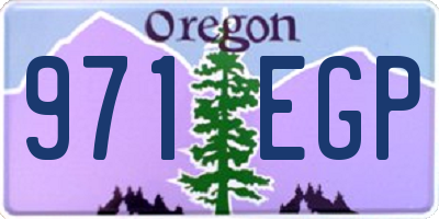 OR license plate 971EGP