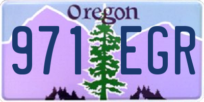 OR license plate 971EGR
