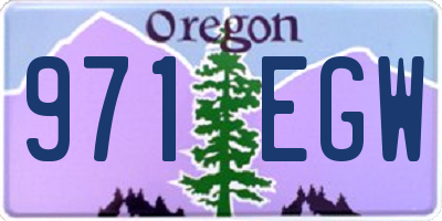 OR license plate 971EGW