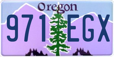 OR license plate 971EGX