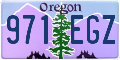 OR license plate 971EGZ