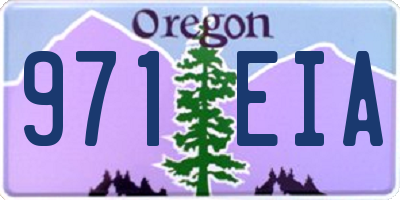 OR license plate 971EIA