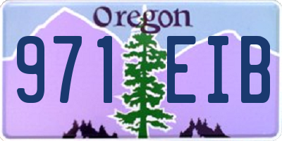 OR license plate 971EIB