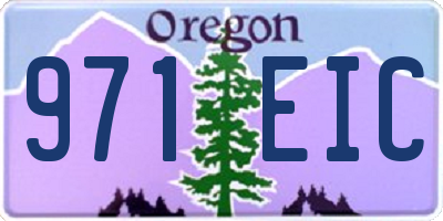 OR license plate 971EIC