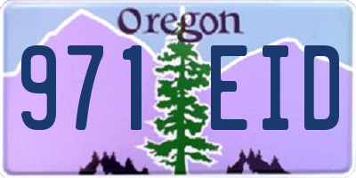 OR license plate 971EID