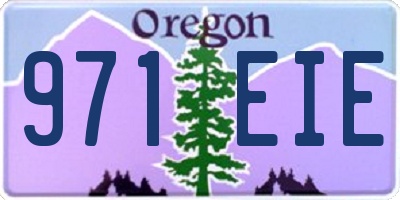 OR license plate 971EIE