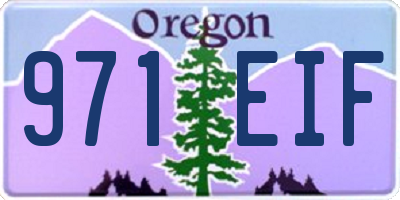 OR license plate 971EIF