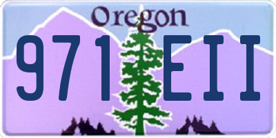 OR license plate 971EII