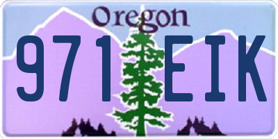 OR license plate 971EIK