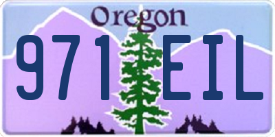 OR license plate 971EIL