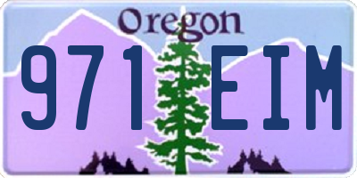 OR license plate 971EIM