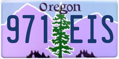 OR license plate 971EIS