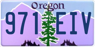 OR license plate 971EIV