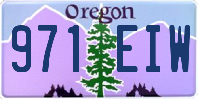 OR license plate 971EIW