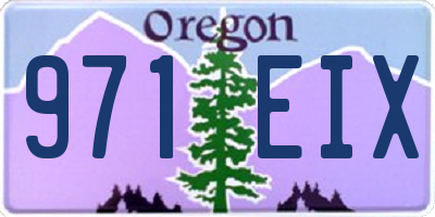 OR license plate 971EIX