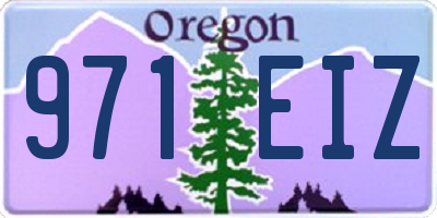 OR license plate 971EIZ