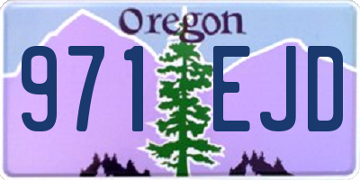 OR license plate 971EJD