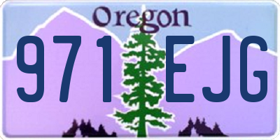 OR license plate 971EJG