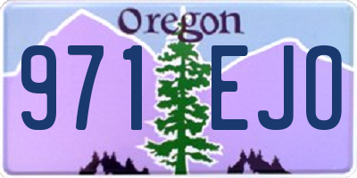 OR license plate 971EJO