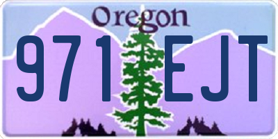 OR license plate 971EJT