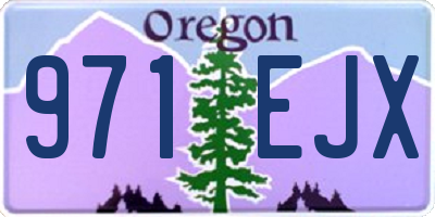 OR license plate 971EJX