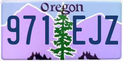 OR license plate 971EJZ