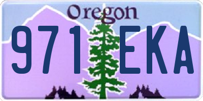 OR license plate 971EKA