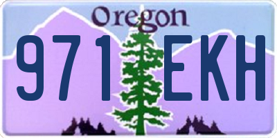 OR license plate 971EKH