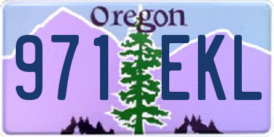 OR license plate 971EKL