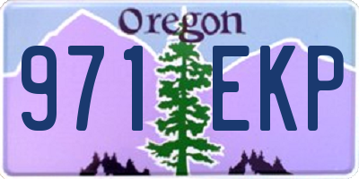 OR license plate 971EKP