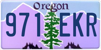 OR license plate 971EKR