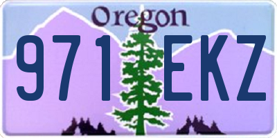 OR license plate 971EKZ