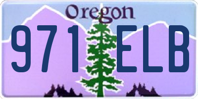 OR license plate 971ELB