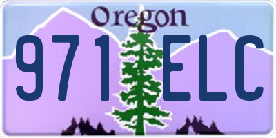 OR license plate 971ELC