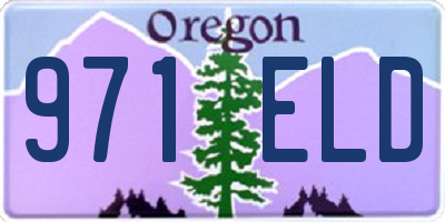 OR license plate 971ELD