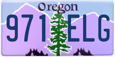 OR license plate 971ELG