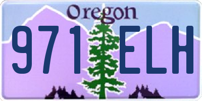 OR license plate 971ELH